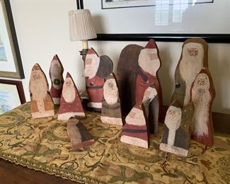 Wooden Santa collection