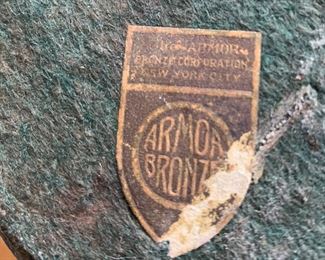 Armor bronze bookends