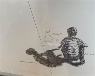 Lonnie Leonard print "Cat"