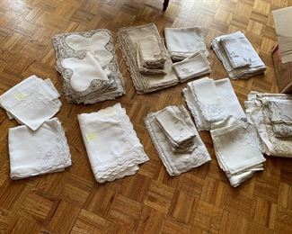 Linens -napkins, table cloths