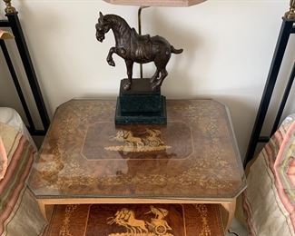 Inlaid nesting tables, Tang Dynasty horse