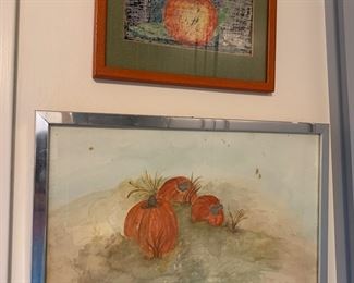 Small original atworks -crayon and watercolor