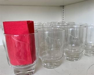Monogram T glassware