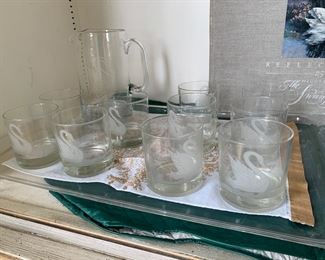 Swan Ball glassware