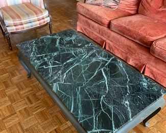 Marble top coffee table