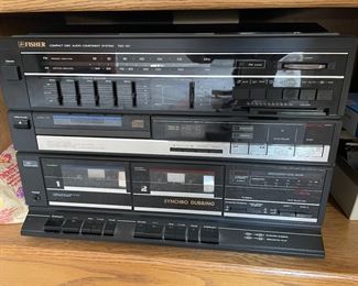 Fisher receiver and cassette player,  $40