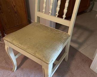 White wooden vintage chair,  $25