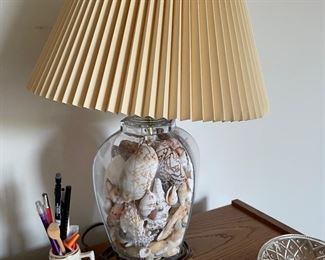 Shell glass lamp,  $14