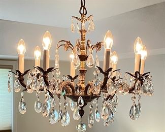 Additional view of crystal chandelier,  $99