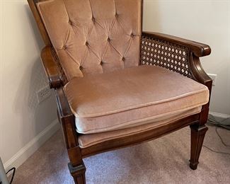 Arm chair with caning,  $125