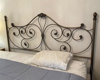 King metal headboard,  $175