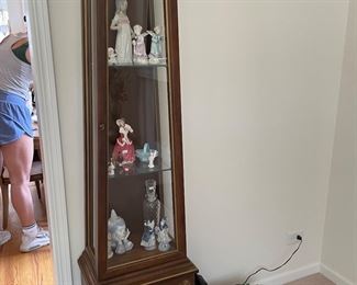 Curio cabinet with bottom cabinet,  $50