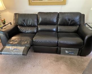 Additional view of reclining sofa