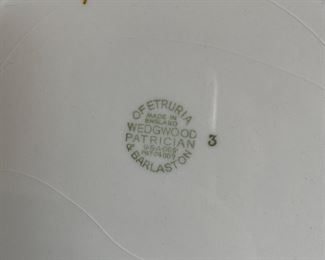 Wedgewood stamp on dinnerware~