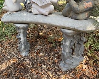 Concrete garden bench,  $50