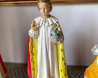 Large Jesus of Prague statue, approx 12"H,  $24