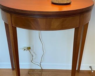 Demilunne table - excellent condition - $125