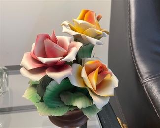 Porcelain flower bouquet,  $7