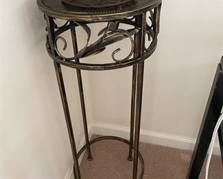 Metal plant stand,  $30