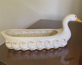 Goose and baby geese planter,  $10