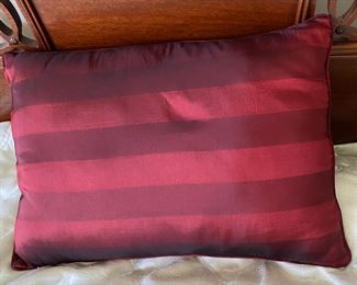 Burgundy pillow,  $12
