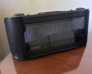Coby electric alarm radio clocl,  $6