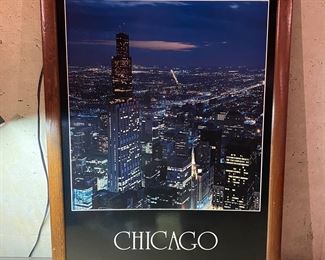 Chicago picture framed,  $20