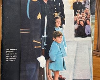 LIFE Magazine December 6, 1963 - Mrs. Kennedy-Caroline and John Jr Cover,  $10