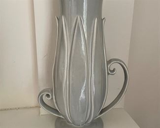 Fire King gray vase,  $45