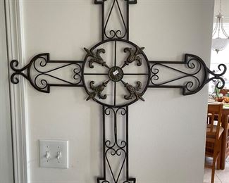Large metal cross,  $15