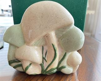 Vintage mushroom napkin holder,  $6