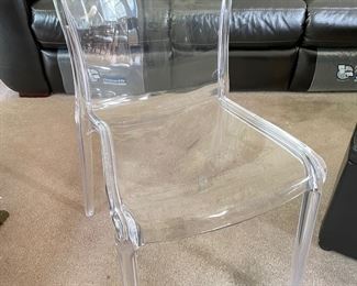 Acrylic chair,  $35