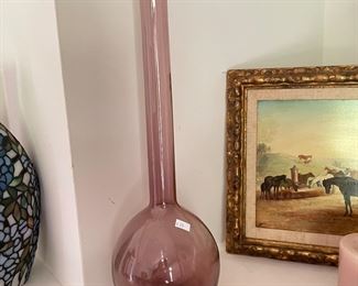 Large light purple vase,  $25