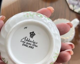Adderley sugar & creamer stamp