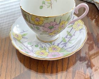 Wellington Pink & yellow floral teacup, $6