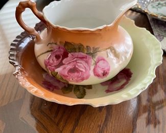 Marseille Z. S. & Co., Bavaria,   pitcher & saucer,  $48