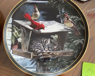 Cardinal plate #1 $6