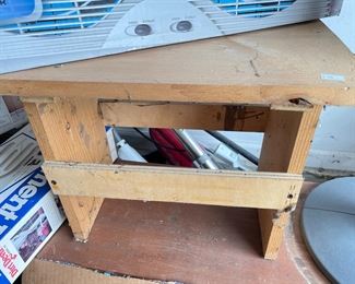 Sturdy wooden seat ,  $10