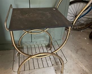 Vintage rolling tray table, $20