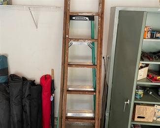 Wooden extension ladder,  $30