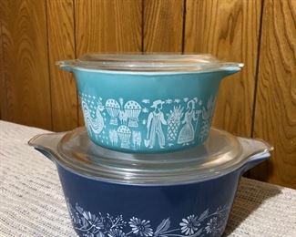 Vintage Pyrex Casserole Dishes