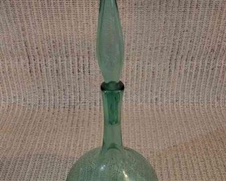 Blenko Handblown Bottle With Stopper