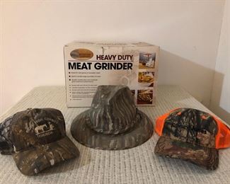 CabelaaTMs Heavy Duty Meat Grinder And Hats
