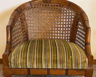 MCM Cane Bamboo Look Chair