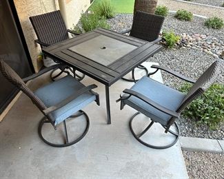 PATIO TABLE AND CHAIRS