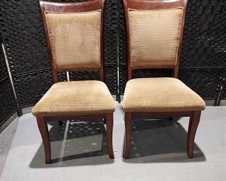 2 Nice Upholstered Dining Room Chairs