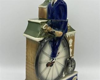 Ezra Brooks Penny Farthington Unicycle Decanter