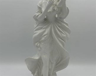 Girl with Harp Figurine
