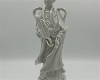 Vintage Hom Co Lady with lotus Flower Figurine