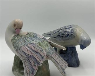Vintage Hand Painted Dove Figurines